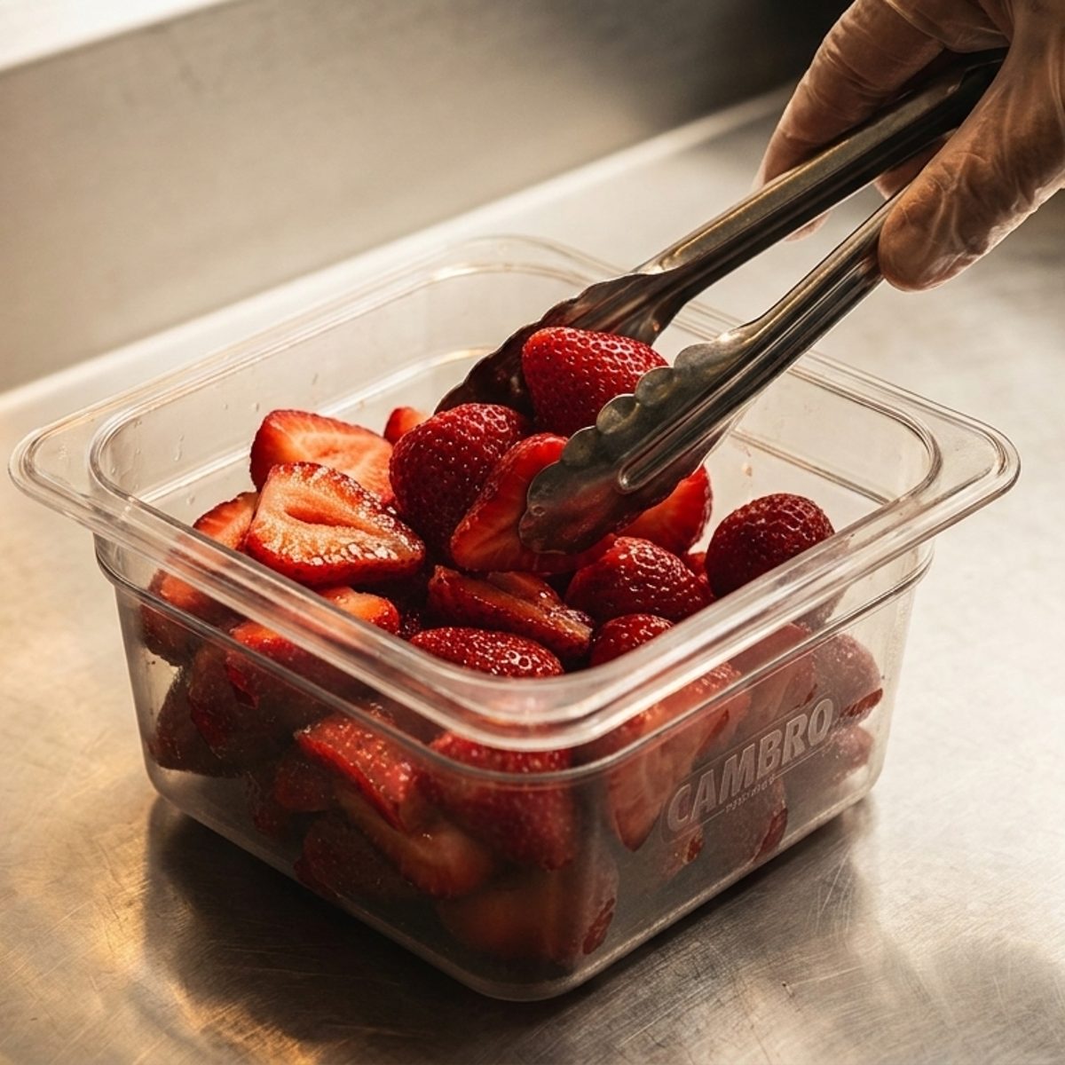 Fresh Ingredients on a Freezing Cold Plate
