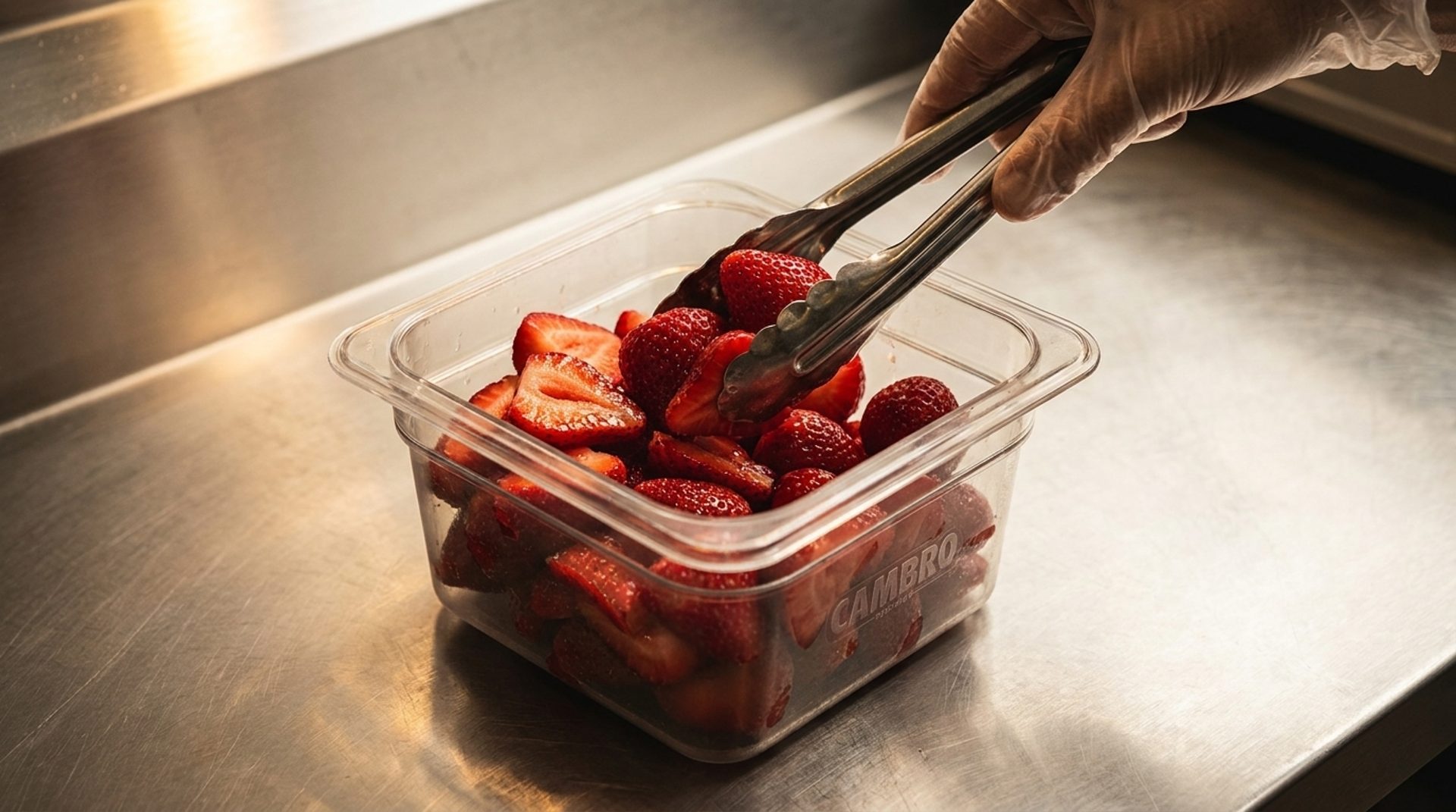 Fresh Ingredients on a Freezing Cold Plate